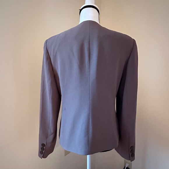 *LORD & TAYLOR* Brown Button Blazer Suit Jacket Size 8 - Picture 4 of 8